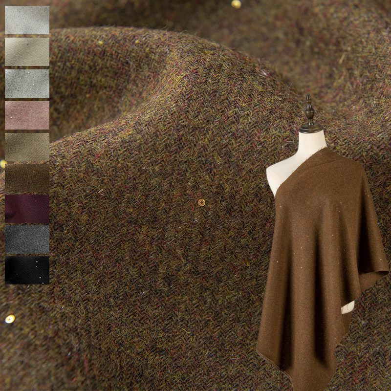 Sewing Tweed - Tkanina tweedowa z mieszanki wełny z