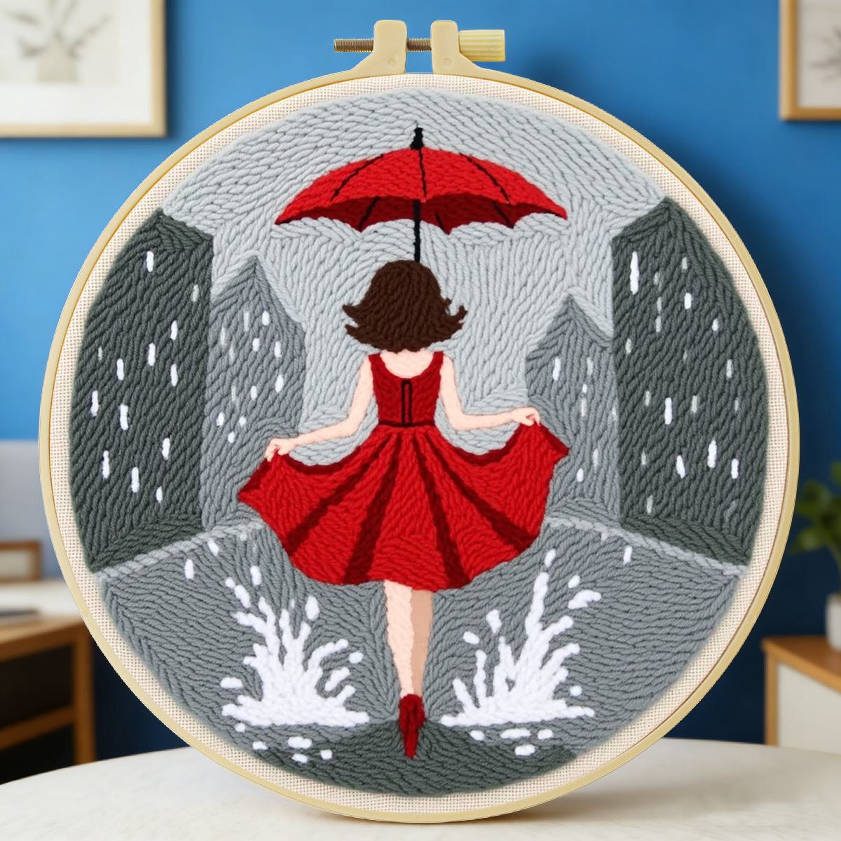 Sewing Textile Art - Zestaw do haftowania punch needle dla