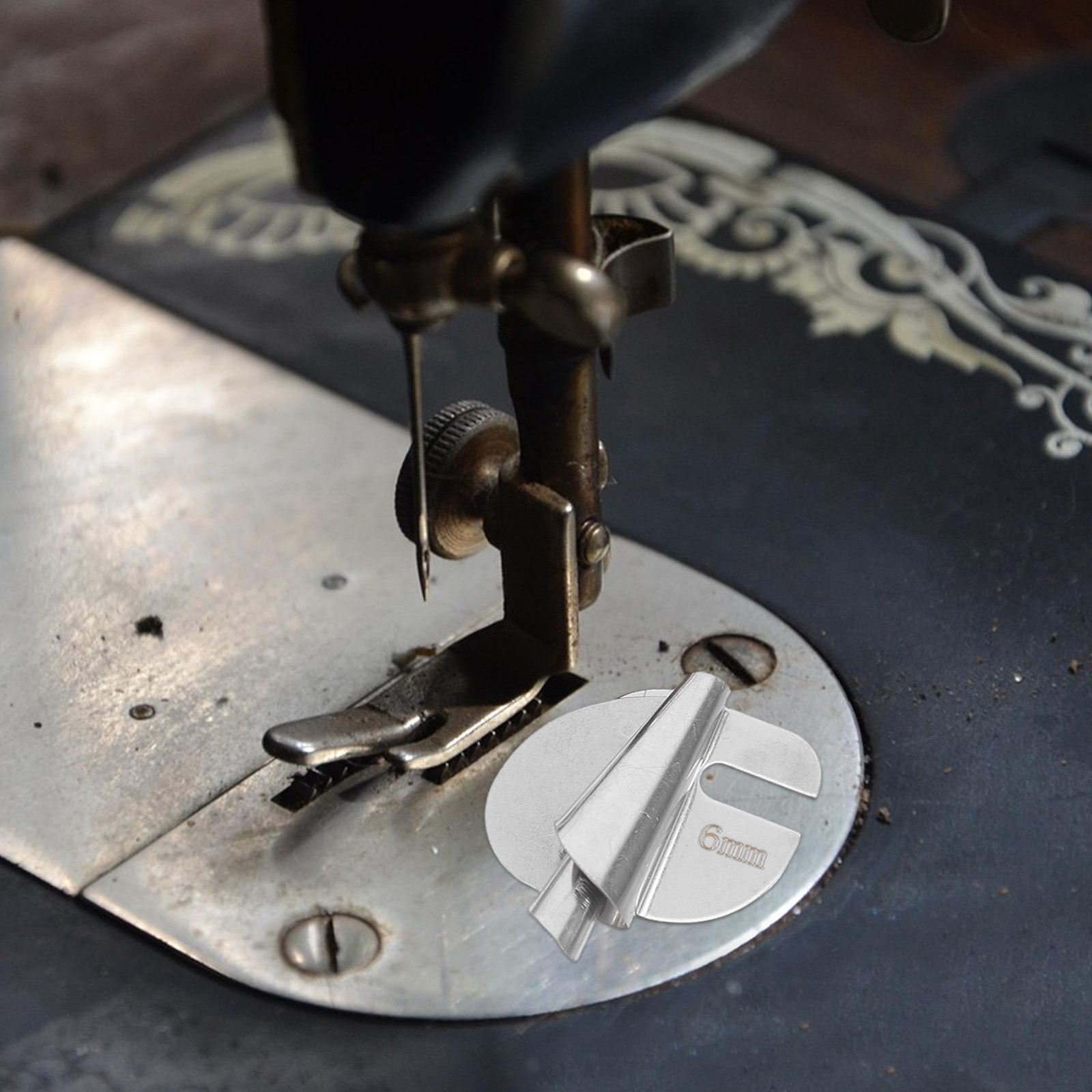 Rolled Hem Foot - 6-częściowy profesjonalny zestaw metalowych stopek do