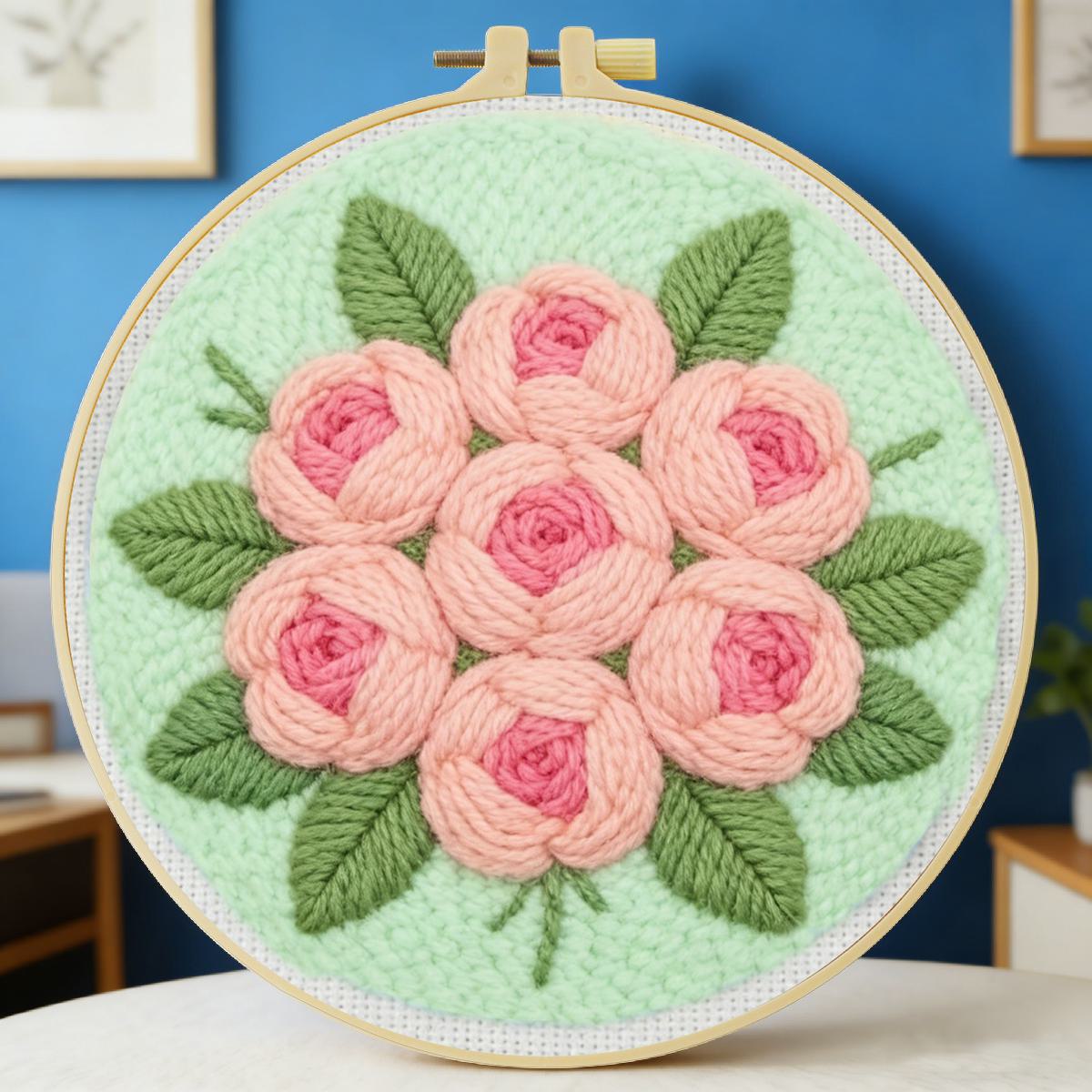 Sewing Textile Art - Zestaw do haftowania punch needle z