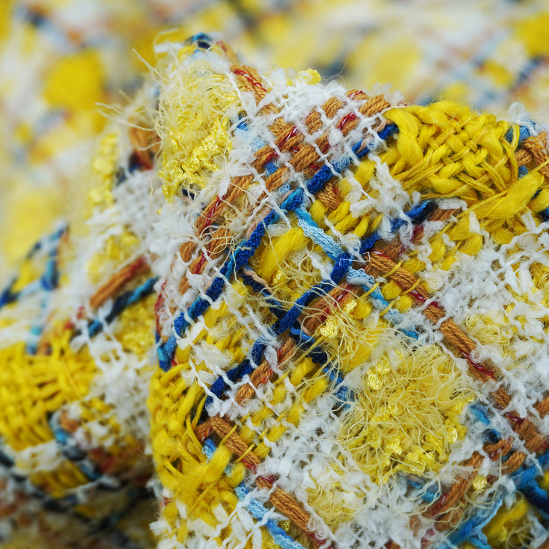 Żywy Styl Żółta Wielokolorowa  – Sewing Tweed recenzja i cena