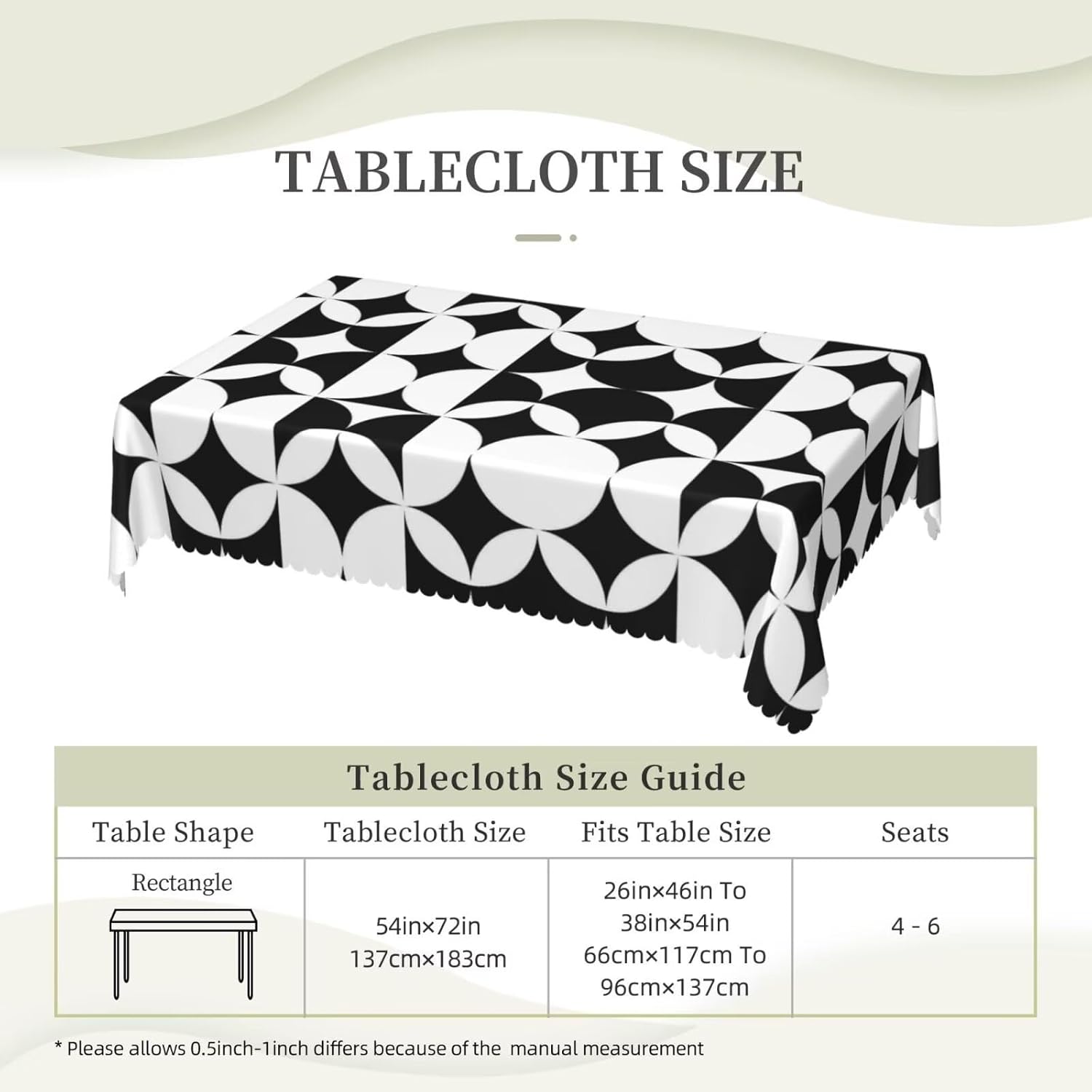 Minimalistyczny obrus w stylu  – Century Textile & Sewing Supply recenzja i cena