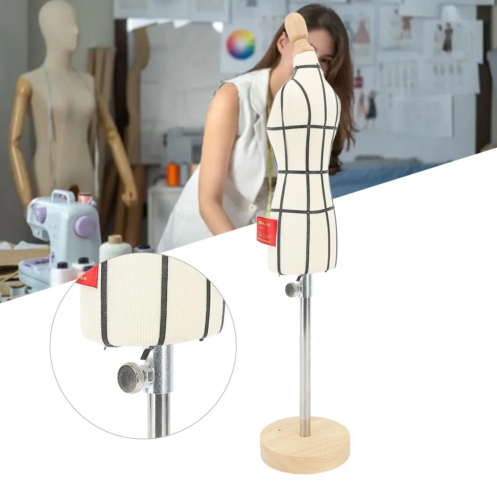Miniaturowa sukienka z drewnia – Dress Form Mannequin recenzja i cena
