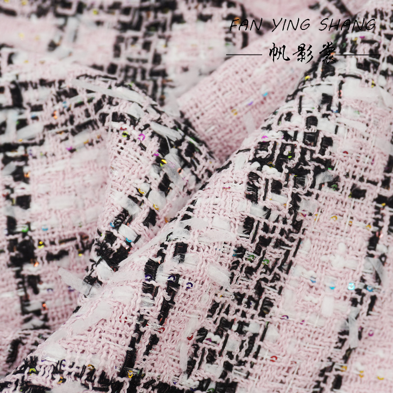 Różowa Klasyczna Duża Krata Ko – Sewing Tweed recenzja i cena