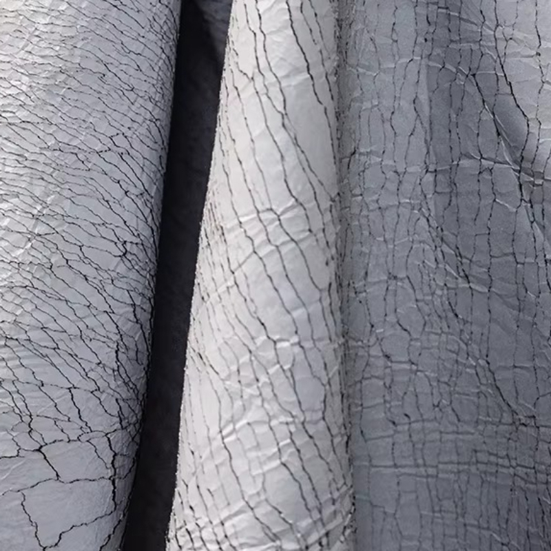 Szara Retro Skóra z Efektem Po – Sewing Textile Art recenzja i cena