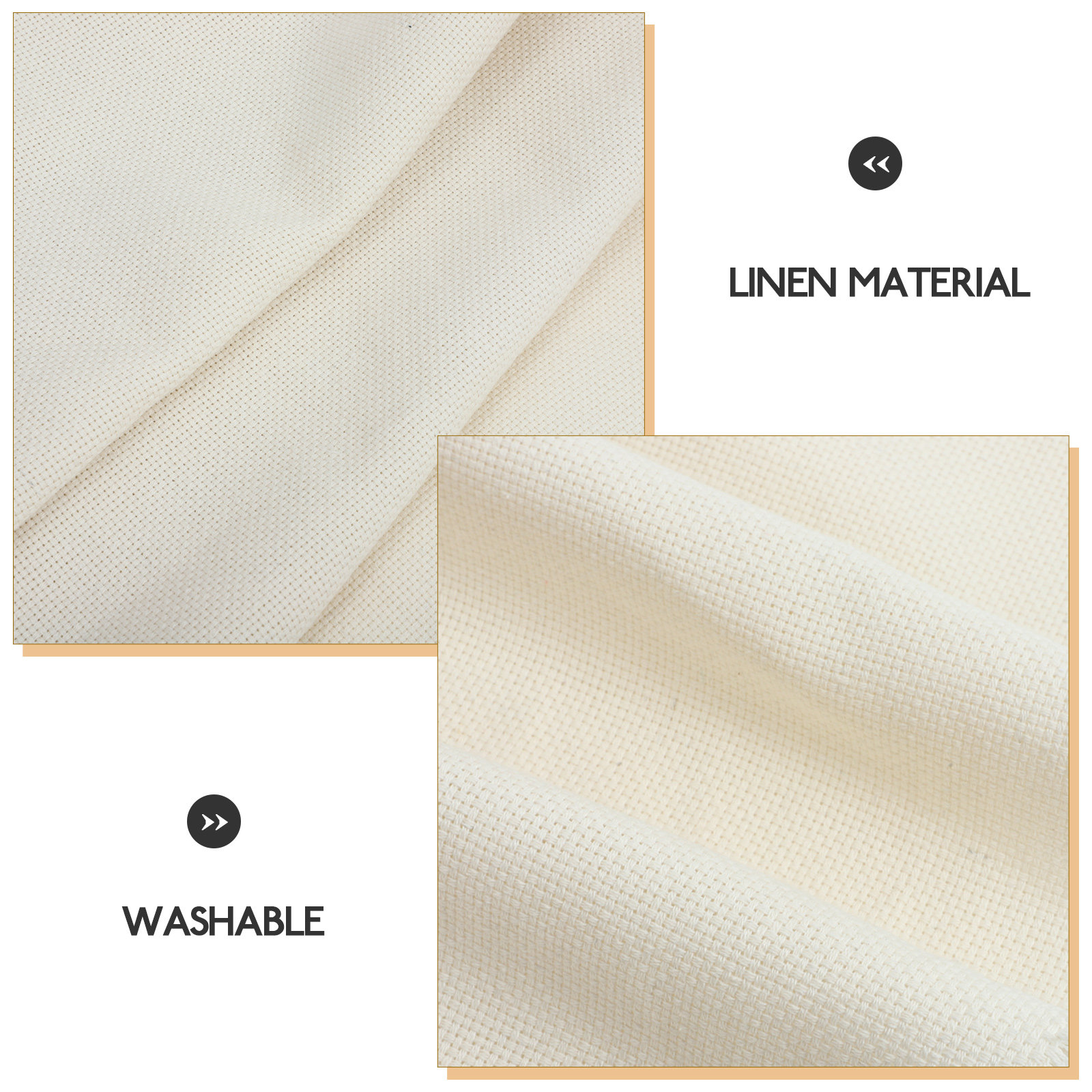 Tkanina lniana do haftu, dywan – Sewing Embroidery Fabric recenzja i cena