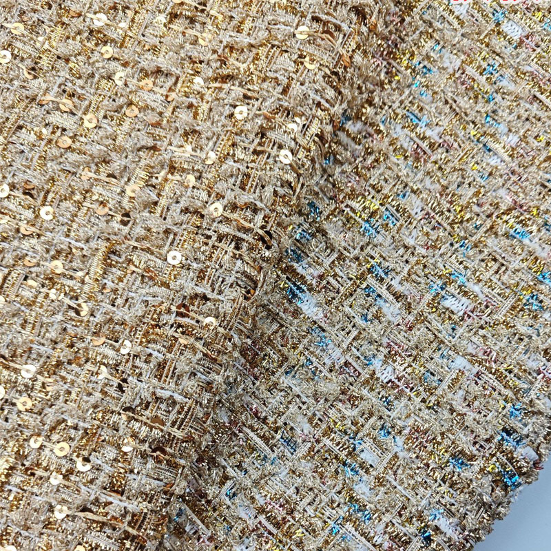 Tkanina tweedowa z drutem złot – Sewing Tweed recenzja i cena