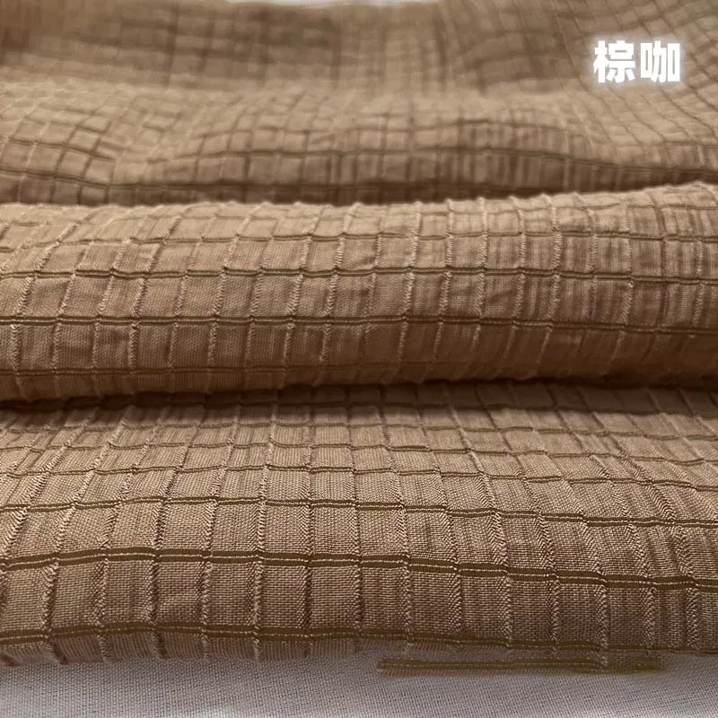 Kremowo-żółta tkanina w kratę, – Textile And Sewing Materials recenzja i cena