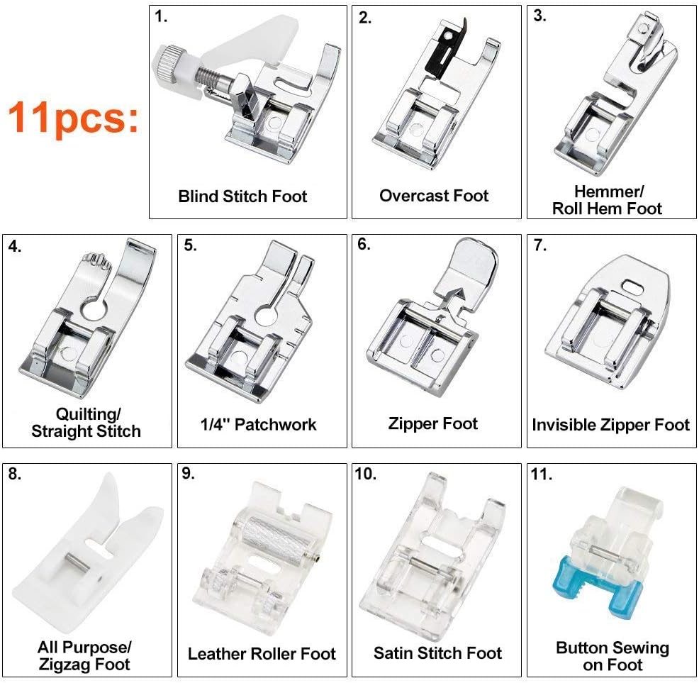 Zestaw 11 stopek dociskowych - – Textile Sewing Machines recenzja i cena