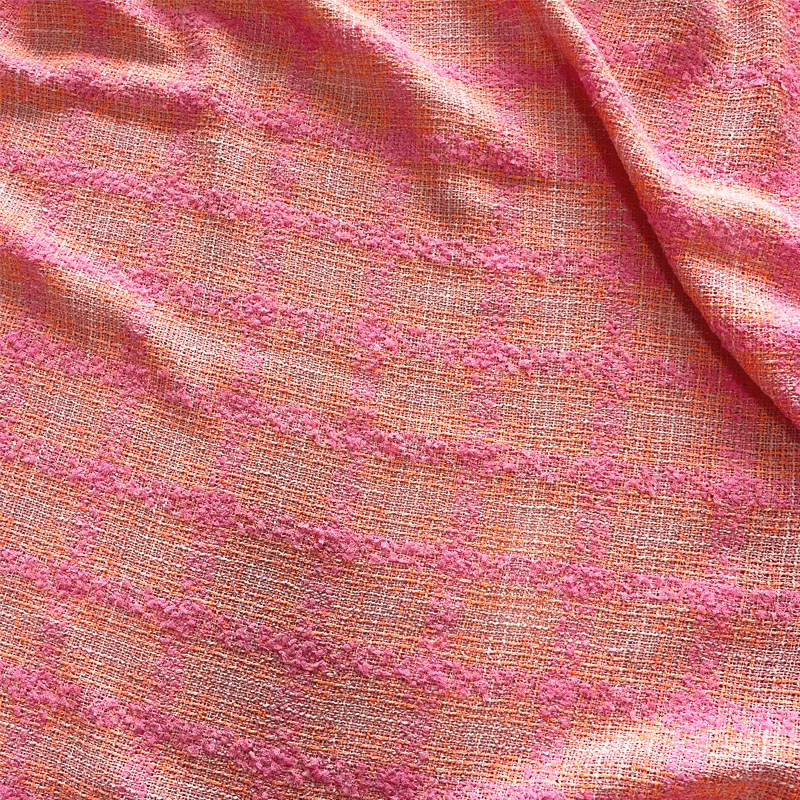 Różowo-pomarańczowa krata z tk – Sewing Tweed recenzja i cena