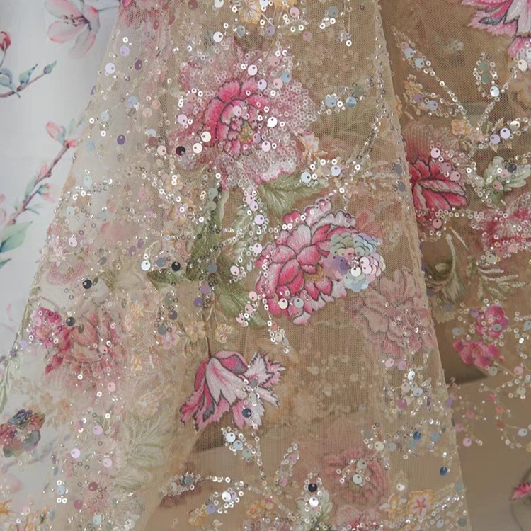 Luksusowa koronka z koralikami – Sewing Embroidery Fabric recenzja i cena