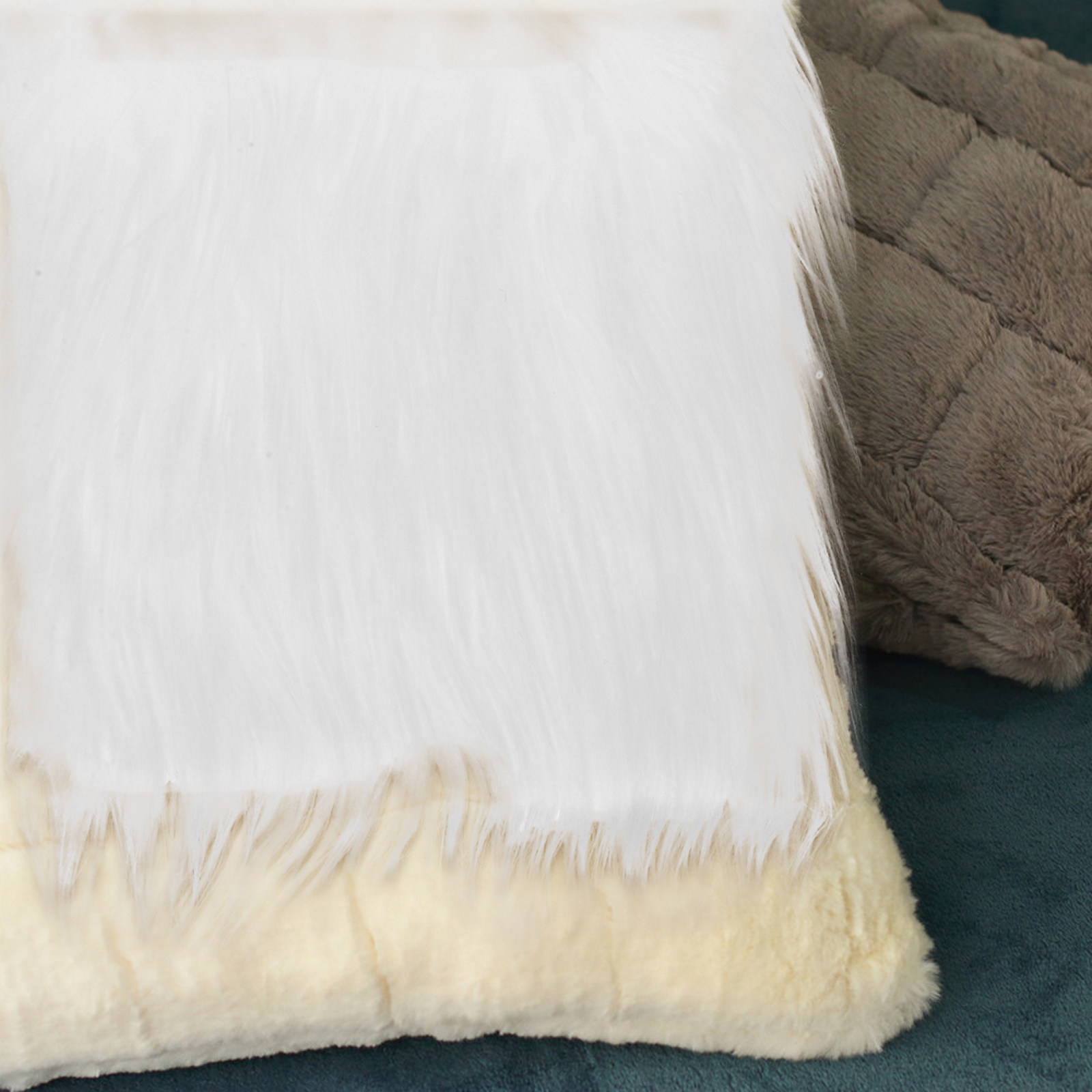 2 szt. Kwadratowe, długie, bia – Textile And Sewing Materials recenzja i cena