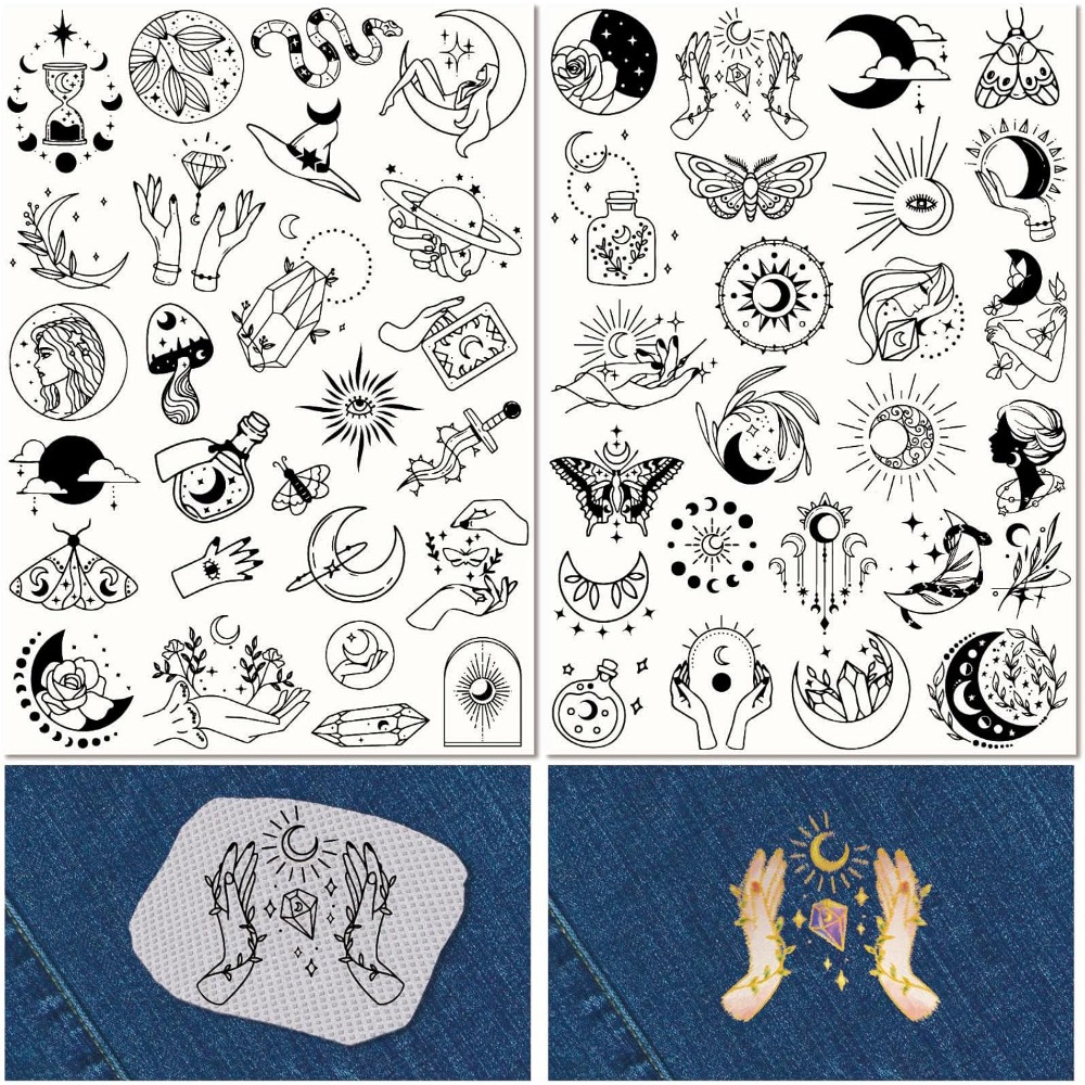 51Pcs Boho Moon Sun Rozpuszcza – Sewing Embroidery Fabric recenzja i cena